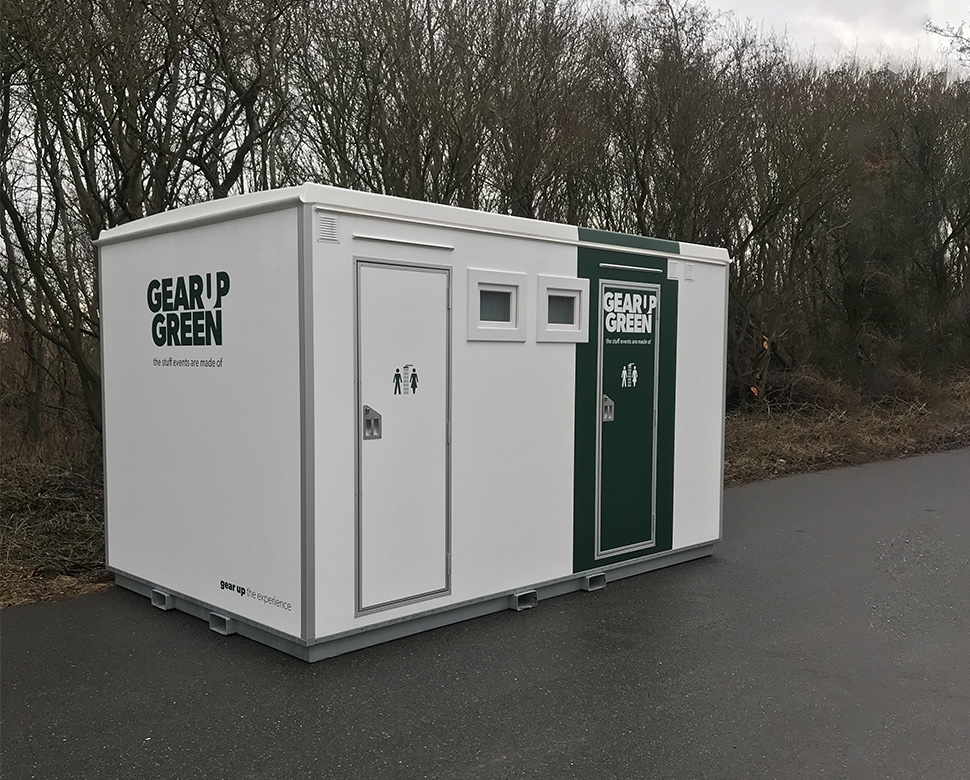 Badmodul med fire store baderum